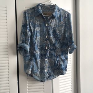 Western-Inspired Button-Down Shirt